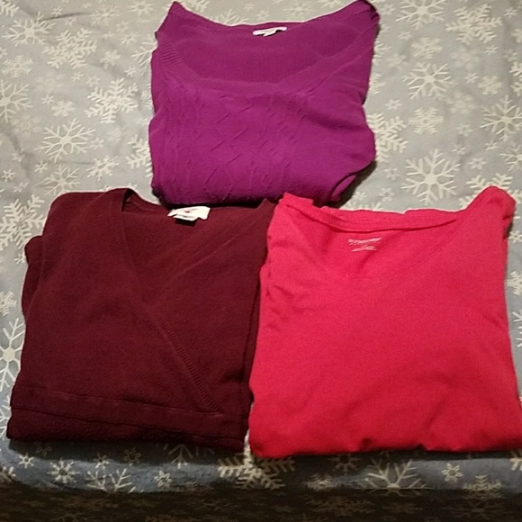 liz lange, two hearts & motherhood maternity Tops - Bundle of maternity tops Sz L